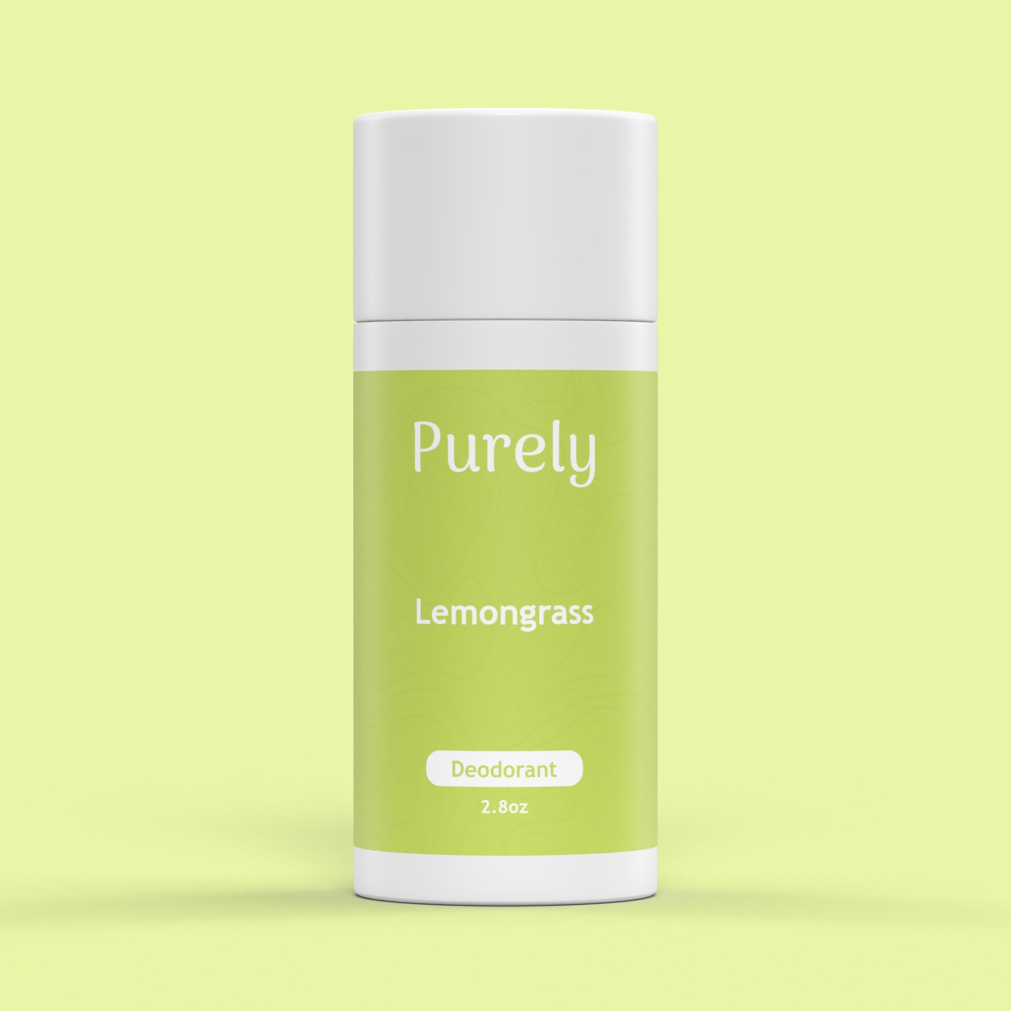 Tube of Purely lemongrass deodorant